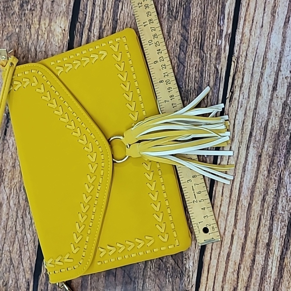 Boho Yellow Crossbody Purse - Picture 4 of 14